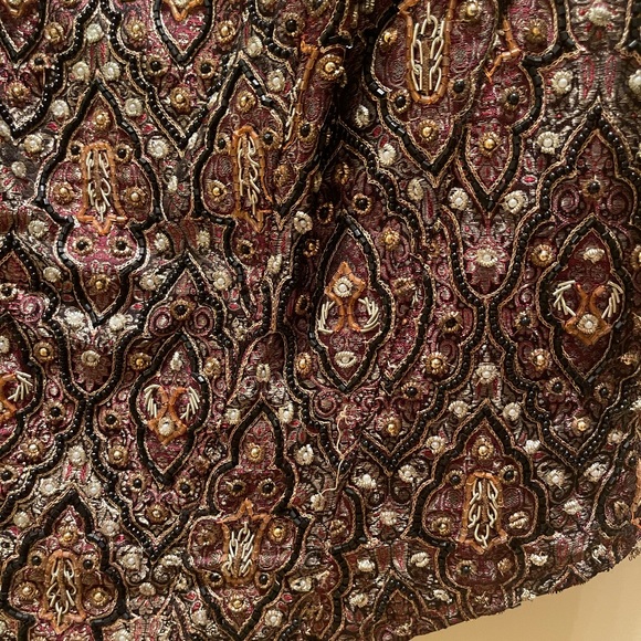 VINTAGE GORGEOUS BEADED GOLDEN BUSTIER TOP - Picture 11 of 14